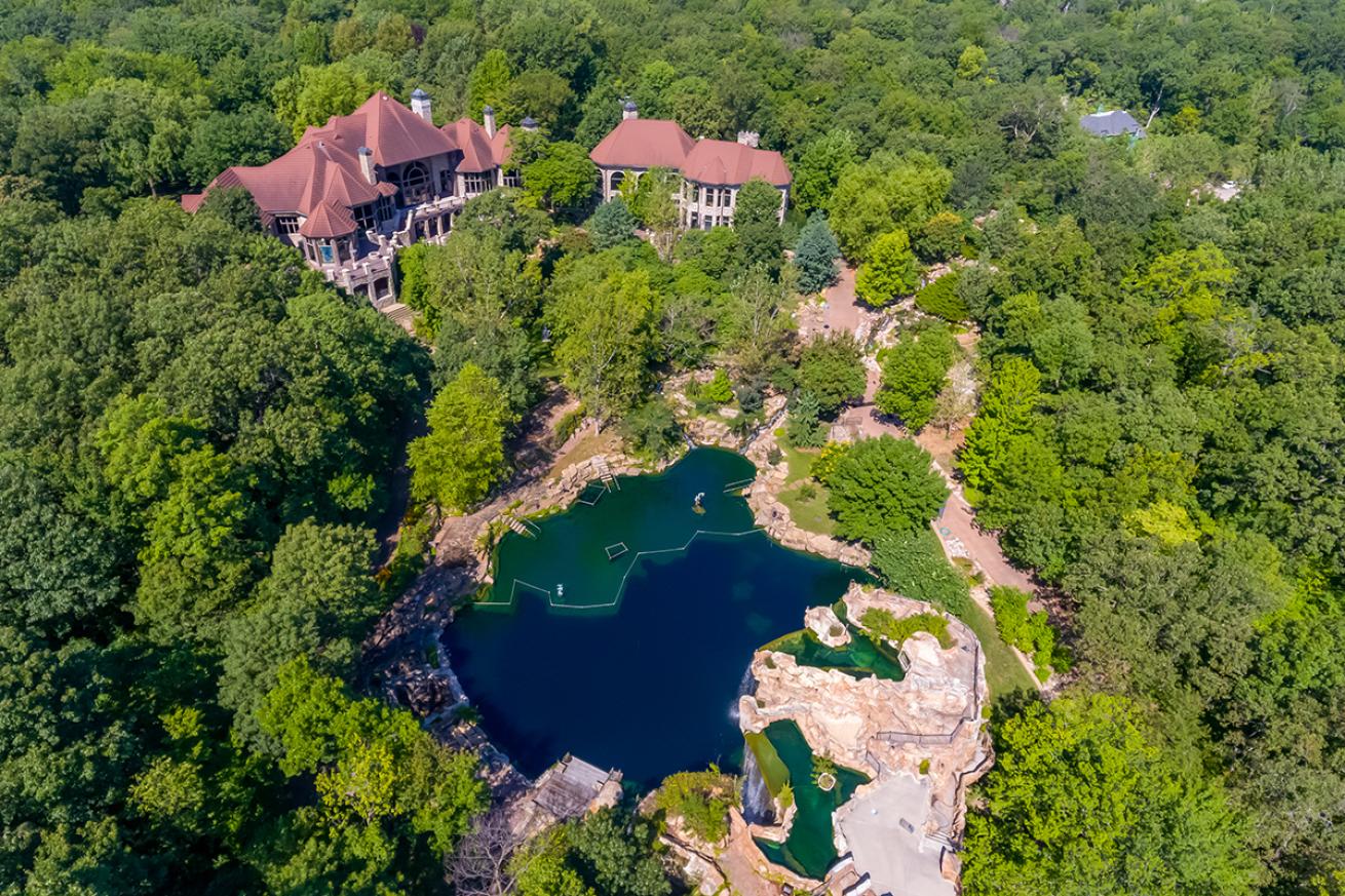 Spirit of Avalon grotto aerial