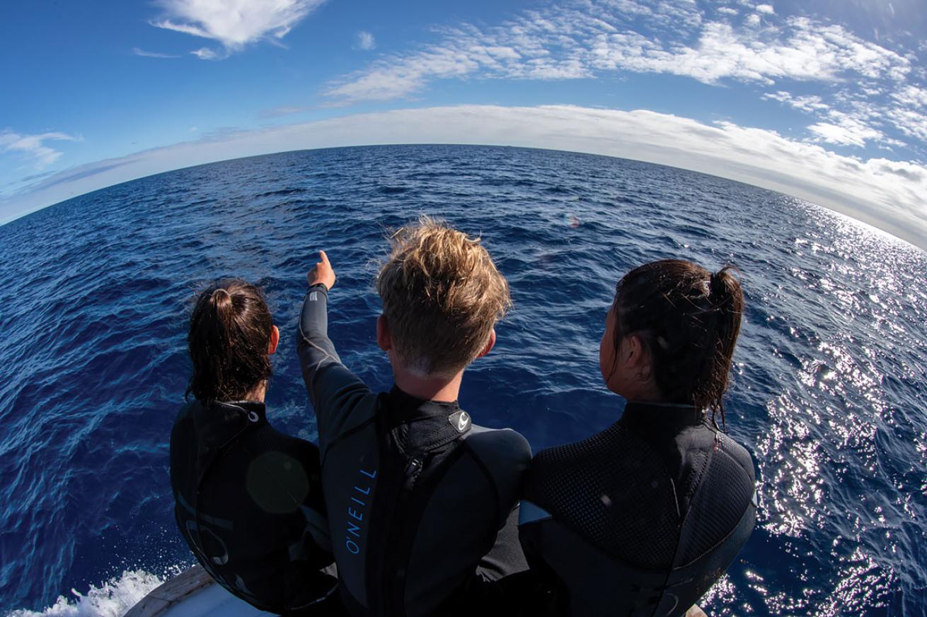 Young Scuba Divers in Tonga